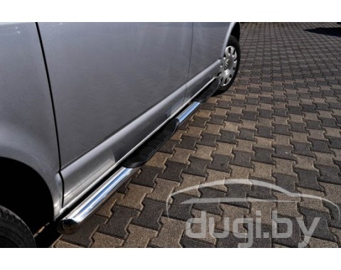 Боковые пороги - трубы для Volkswagen Caravelle T6 (к.б.).